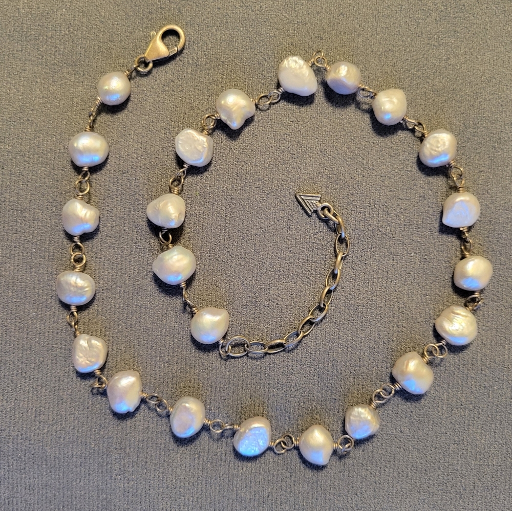 Silpada gray pearl necklace